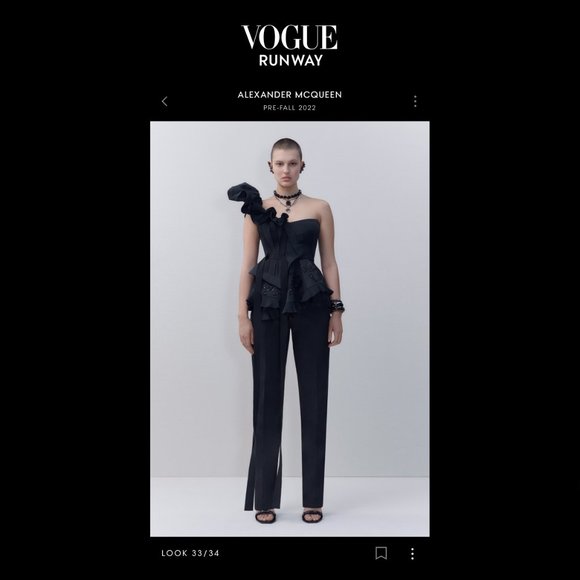 $10,400 NWT Alexander McQueen Beaded Sculptural Corset Peplum Runway Top - Picture 12 of 12